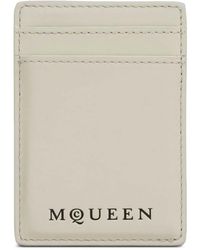 McQueen - Porte-Cartes En Cuir À Détail De Logo - Lyst