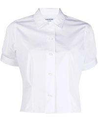 Thom Browne - Cropped Blouse - Lyst