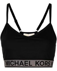 MICHAEL Michael Kors Sport-BH mit Logo - Schwarz