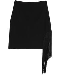 Pinko - Fringed Mini Skirt - Lyst