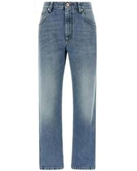 Brunello Cucinelli - Faded Straight-Leg Jeans - Lyst