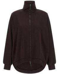 DI.LA3 PARI' - Sweat Zippé À Design Asymétrique - Lyst