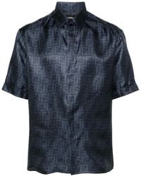 Fendi - Ff Silk Shirt - Lyst