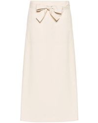 TOTEME - Midi-Rok Met Gestrikte Taille - Lyst