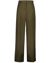 Stella McCartney - プリーツ ウールパンツ - Lyst