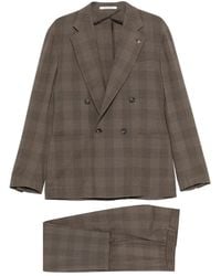 Tagliatore - Checked Double-Breasted Suit - Lyst