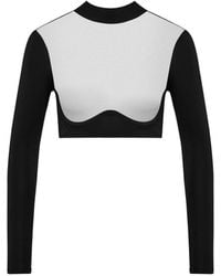 Maison Close - Pure Tentation Sheer Long-Sleeve Top - Lyst