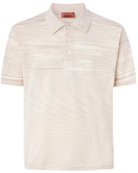 Missoni - Striped Short-Sleeve Polo Shirt - Lyst