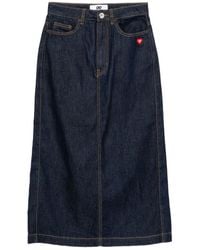 Chocoolate - Logo-Patch Denim Skirt - Lyst