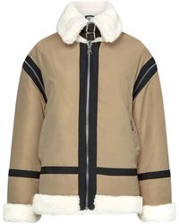 Karl Lagerfeld - Bikerjacke Aus Faux Fur - Lyst