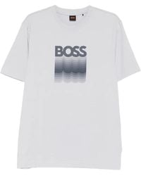 BOSS - Logo-Graphic T-Shirt - Lyst