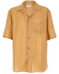 Saint Laurent - Striped Silk Shirt - Lyst