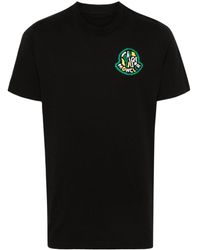 Moncler - Katoenen T-shirt Met Logoprint - Lyst