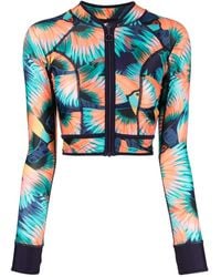 Duskii - Toucan-Print Cropped Rash Guard - Lyst