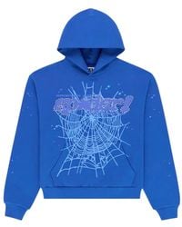 Sp5der - Punk V2 Rhinestone-Embellished Hoodie - Lyst