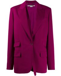 Stella McCartney Blazer à sangle détachable - Rose