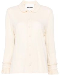 Jil Sander - Blouse Van Wolblend - Lyst