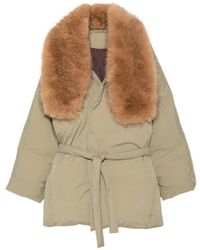 Source Unknown - Egizio Belted Puffer Coat - Lyst