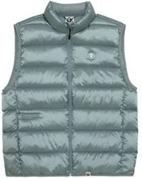 Aape By A Bathing Ape - Gesteppte Weste mit Logo-Patch - Lyst