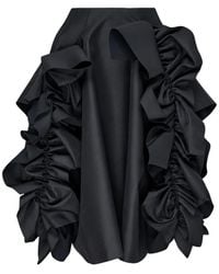 Comme des Garçons - Jupe Mi-Longue Asymétrique À Volants - Lyst
