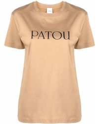 Patou - T-Shirt mit Logo-Print - Lyst