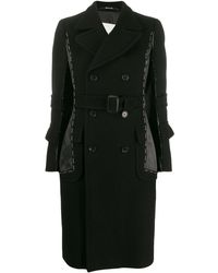 Maison Margiela Stitched double breasted coat - Nero
