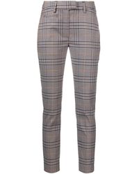Dondup - Plaid Cropped Trousers - Lyst