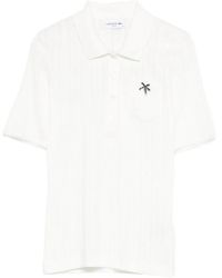 Lacoste - Openwork Chest-Pocket Polo Top - Lyst