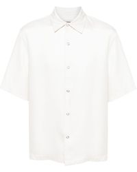 Sandro - Spread-collar Short-sleeve Shirt - Lyst