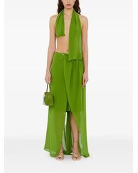 Christopher Esber - Chain-Detail Asymmetric Sarong Skirt - Lyst