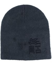 Etro - Logo-embroidered Brushed Knitted Hat - Lyst