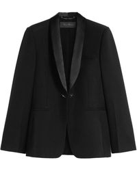 Max Mara - Wool Gabardine Blazer - Lyst