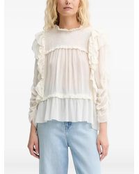 Munthe - Crisp Ruffled Blouse - Lyst