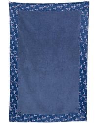 Kiton - Logo Print Beach Towel - Lyst