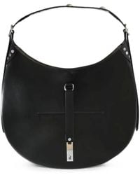 Polo Ralph Lauren - Stud-Embellished Leather Shoulder Bag - Lyst