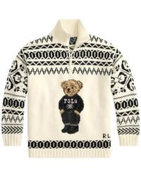 Polo Ralph Lauren - Polo Bear Intarsia-Knit Sweater - Lyst