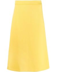 Prada Gonna midi svasata - Giallo