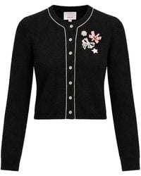 Cinq À Sept - Allura Bow-Embellished Cardigan - Lyst