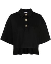 Rosetta Getty - Cropped Short-Sleeve Polo Top - Lyst