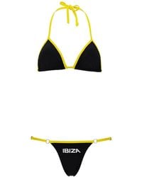 The Attico - Bikini Triangle À Imprimé Ibiza - Lyst