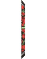 Dolce & Gabbana - Rose-Print Silk Twill Bandeau - Lyst