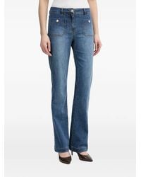 Morgan - Button-Pocket Flared Jeans - Lyst