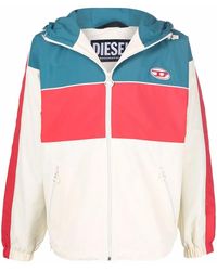 DIESEL - Logo-Patch Hooded Jacket - Lyst