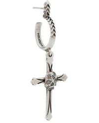 Emanuele Bicocchi - Cross Hoop Earring - Lyst