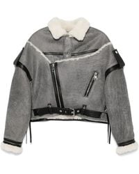 Manokhi - Shearling-Collar Jacket - Lyst