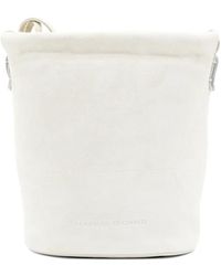 Brunello Cucinelli - Monili-Embellished Suede Shoulder Bag - Lyst