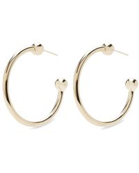 Justine Clenquet Mini Gloria Hoop Earrings in Gold/Silver 