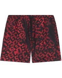 Gcds - Monogram-Print Swim Shorts - Lyst