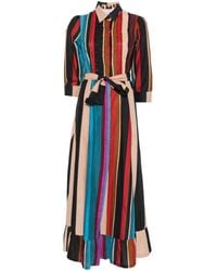 CONNOR & BLAKE - Sequin-Embellished Striped-Pattern Maxi Dress - Lyst