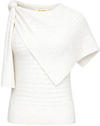 Hellessy - Dove Knitted Asymmetric-Sleeve Sweater - Lyst